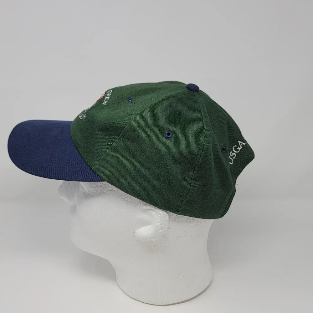 100th U.S. Open Pebble Beach Strapback Hat Cap Mens One Size Green Blue 2000 Y2K